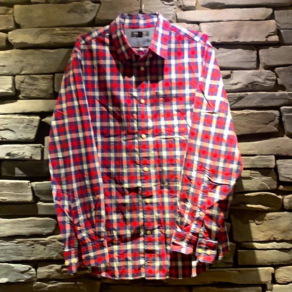 Banana Republic Gingham “soft wash” slim fit long sleeve shirt - Picture 1 of 3